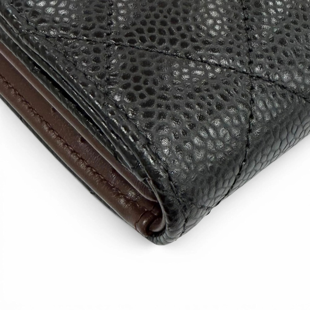 CHANEL Black Caviar Leather Logo Wallet - Picture 7 of 12